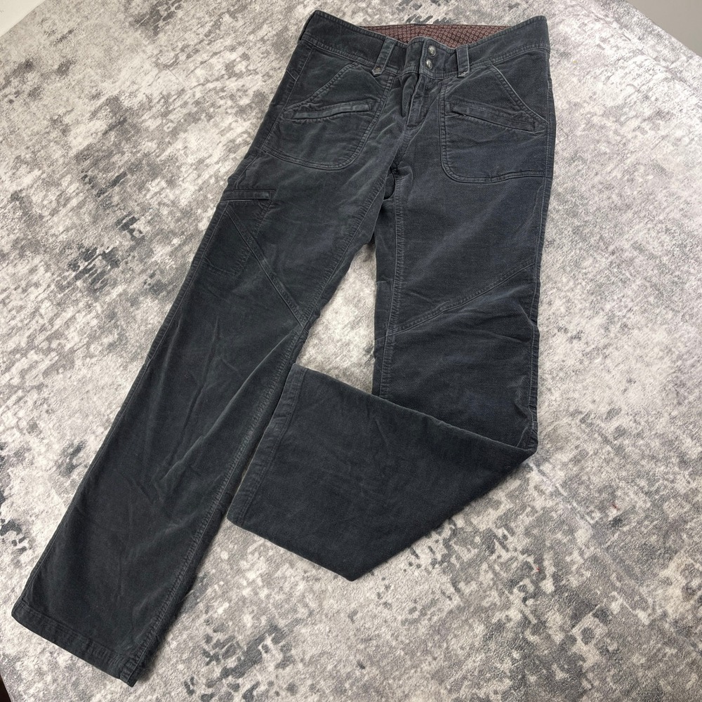 Athleta Women 8T Grey Corduroy Utility Hiking Pants Gorpcore Outdoor